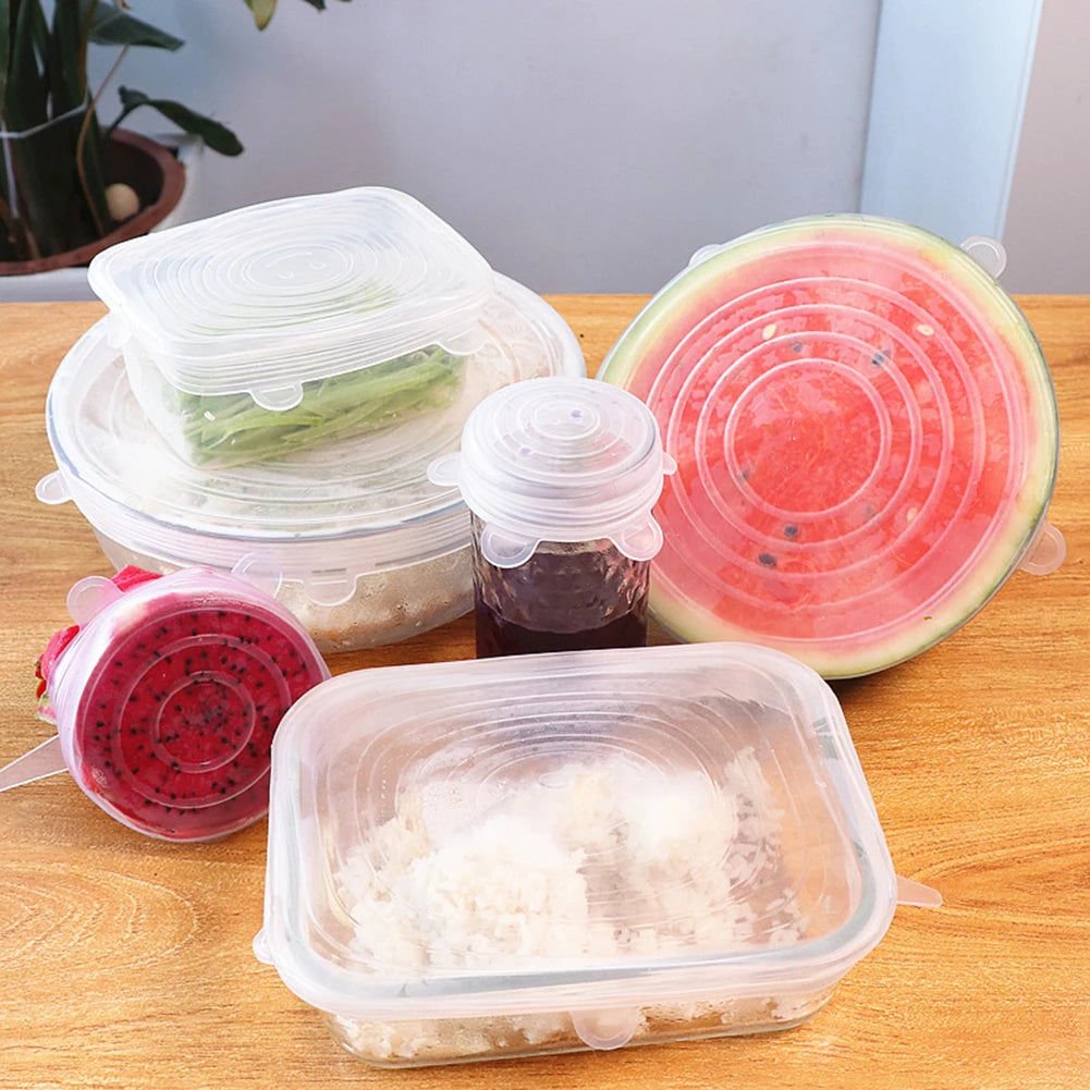 Reusable Silicone Stretch Lids – Flexible Food Storage Covers