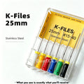 6-Piece Stainless Steel 25mm Precision Hand File Set