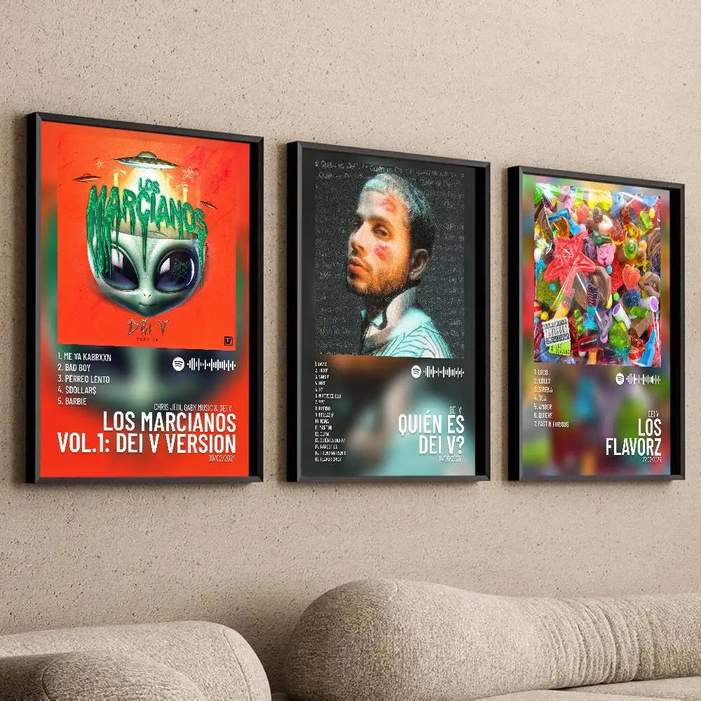 Dei V Self-Adhesive Waterproof Art Poster | Bar & Home Décor