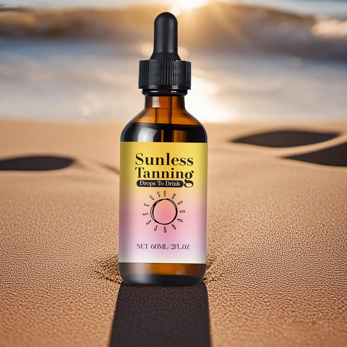 VIBE Sunless Self-Tanning Drops – Natural Bronze Glow 60ml