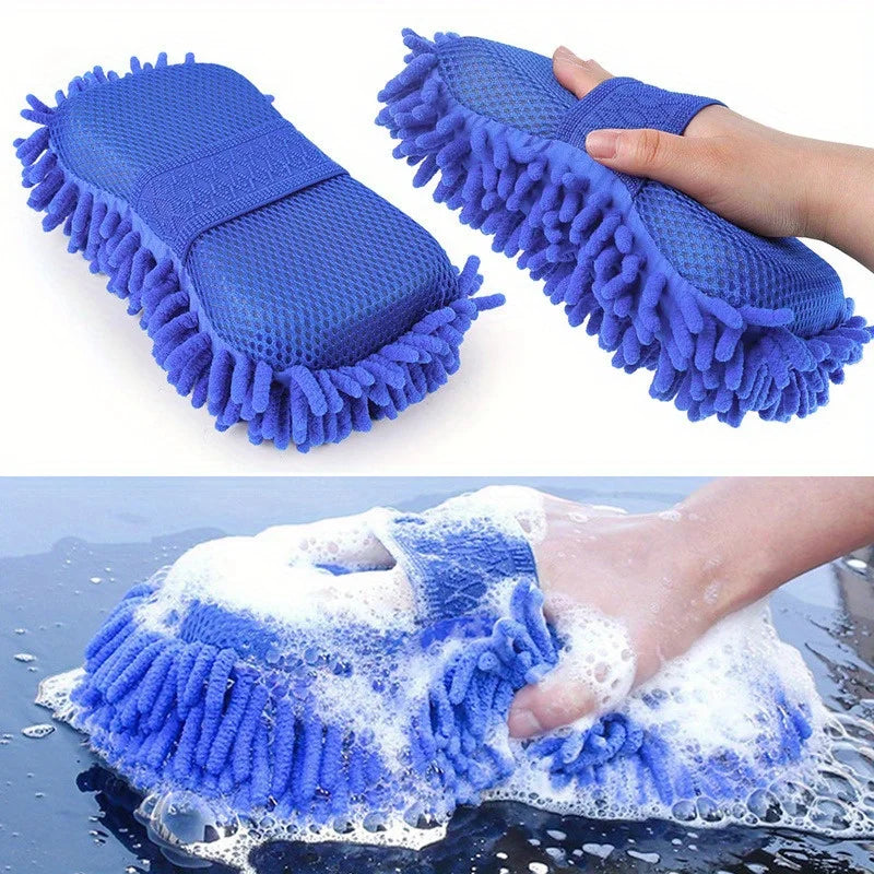 Microfiber Car Cleaning Sponge – Auto, Home & Motorcycle