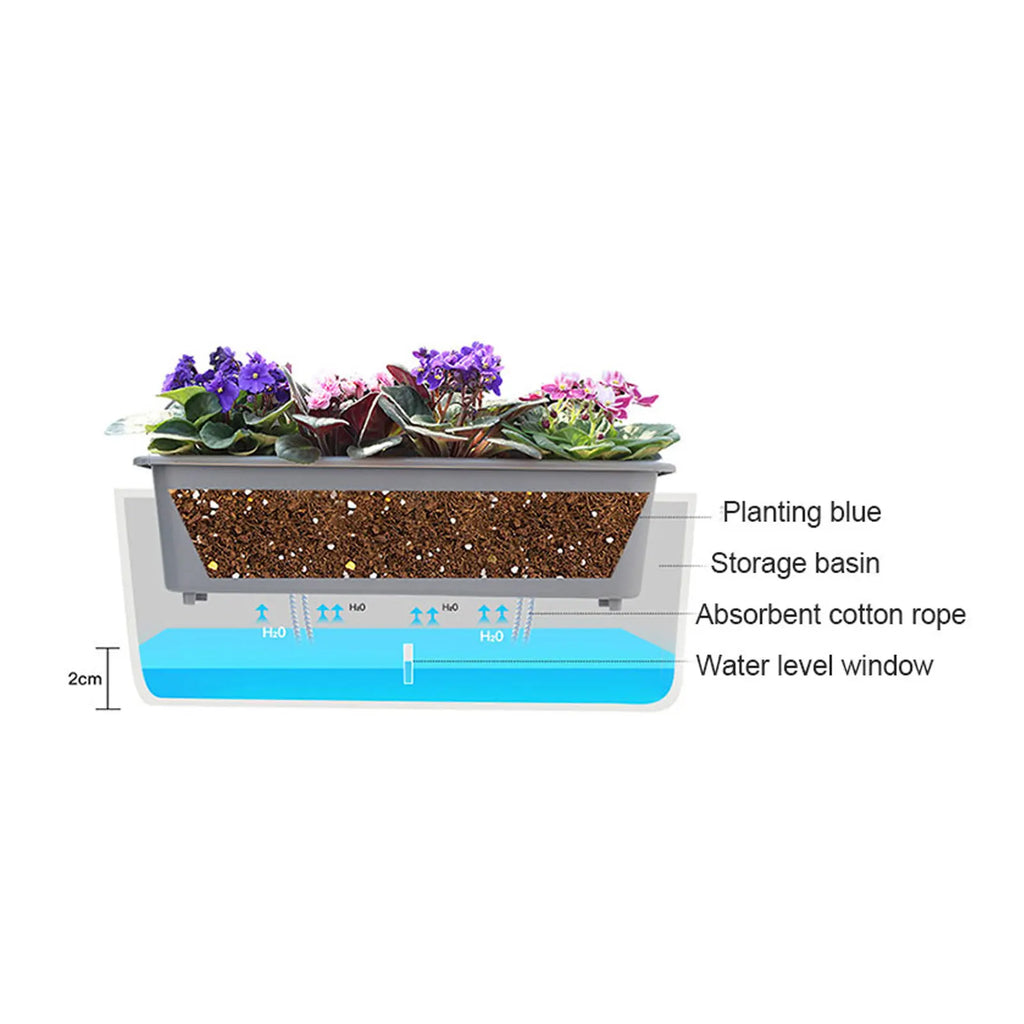 Self-Watering Planter Pot with Water Level Indicator