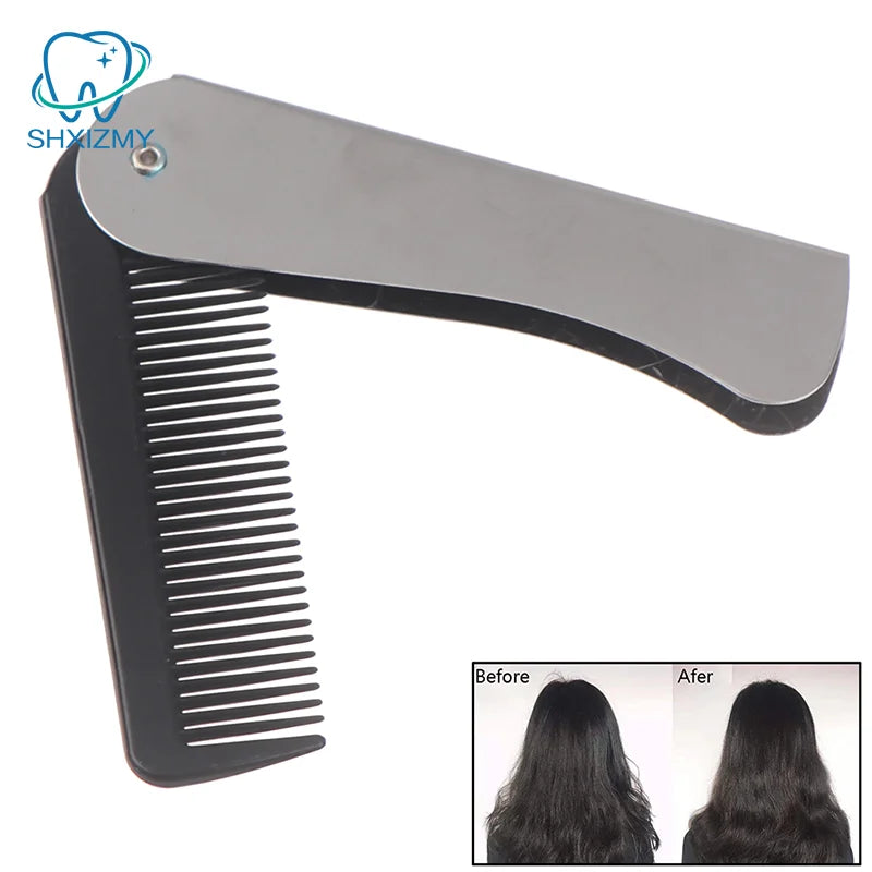 Portable Foldable Pocket Hair & Beard Comb – Compact Grooming