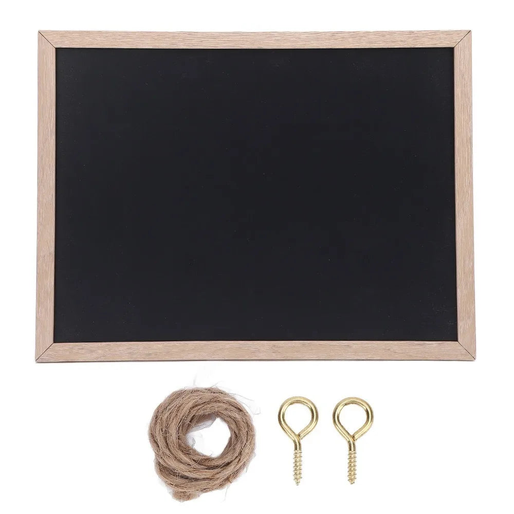 4-Pack Hanging Wooden Chalkboard Signs 7.87x11.8 In Menu Board