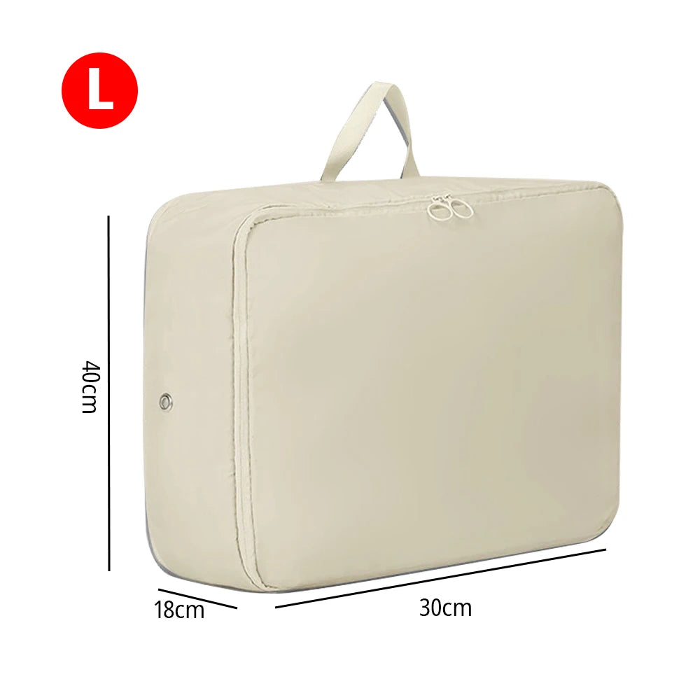 Self-Compressing Storage Bag – Large Clothes & Quilt Organizer