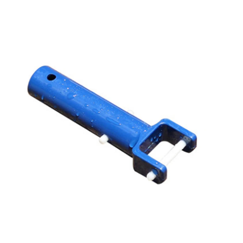 2-Pack Pool Vacuum Suction Head Handle with V-Clip – Blue