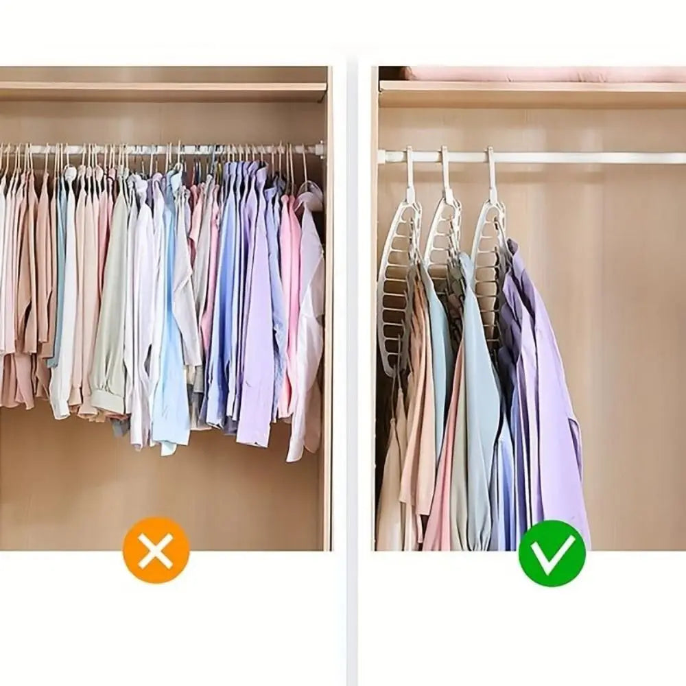 11-Slot Rotating Folding Clothes Hanger – Space Saving Closet Rack