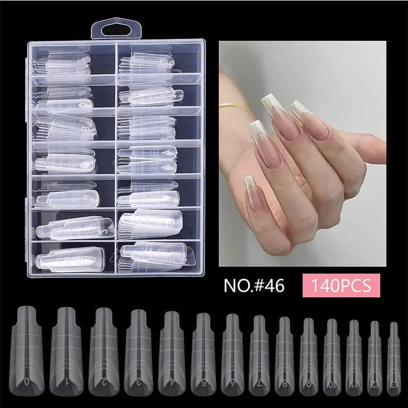 Dual System Nail Extension Forms – 70/140/150 Pcs False Tips