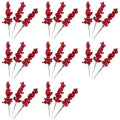 80 Pcs Artificial Red Berry Stems – Christmas & Holiday Decor Picks