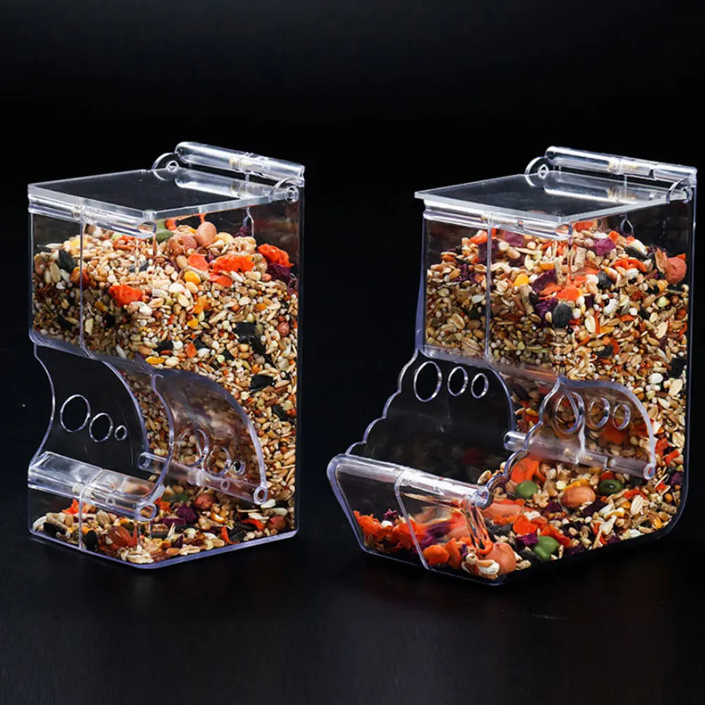 Acrylic Hamster Automatic Food Feeder Dispenser for Small Pets
