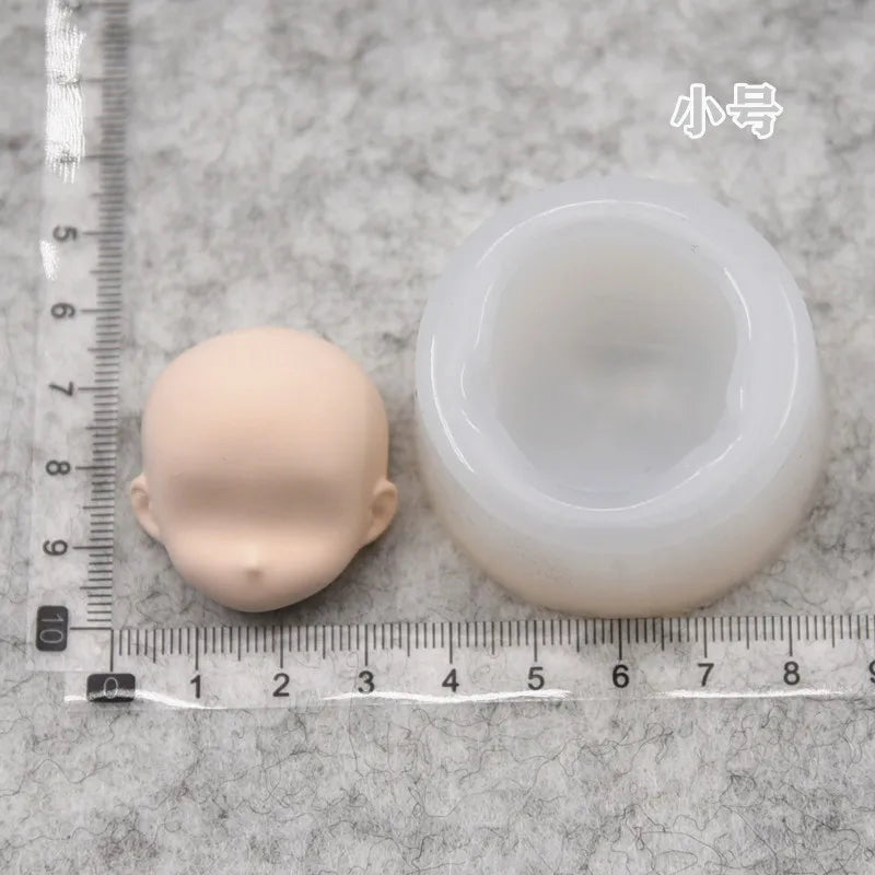 Silicone Doll Face Mold Set – Ultra-Light Clay Chibi Molds