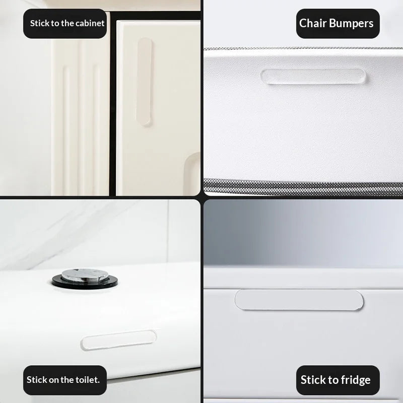 Clear Silicone Buffer Pads – Self-Adhesive Anti-Collision Strips