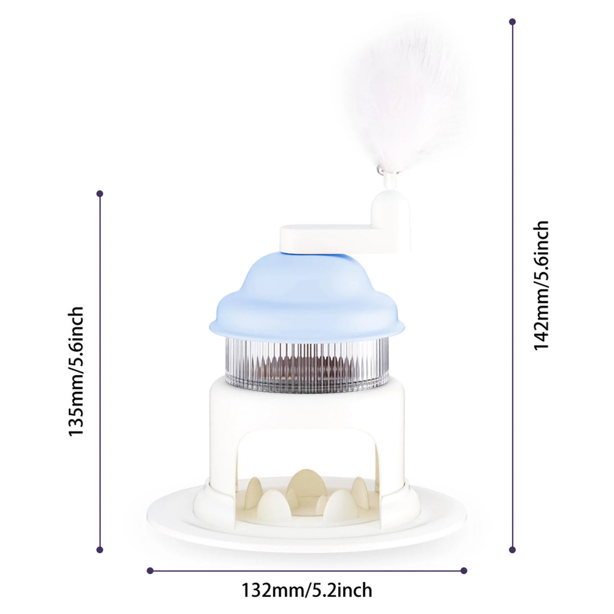 Rotating Treat Dispenser Slow Feeder Toy for Dogs & Cats
