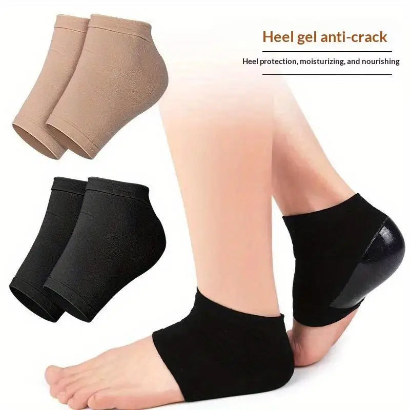Moisturizing Silicone Heel Socks – Dry & Cracked Heel Care