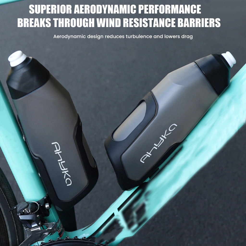 JOCESTYLE 600ml Aerodynamic MTB Road Bike Water Bottle & Cage
