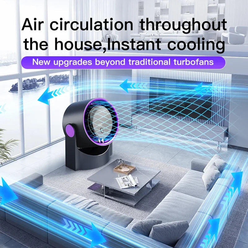 Wireless Portable Air Circulator Fan – Desktop Wall Ceiling
