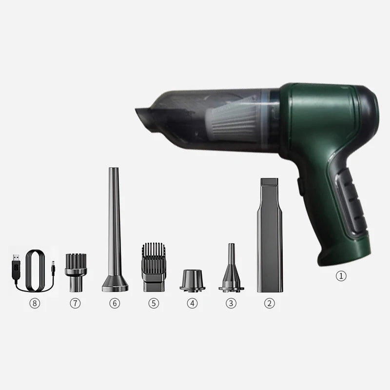 Wireless Handheld Vacuum Cleaner – 6 Heads, Wet & Dry