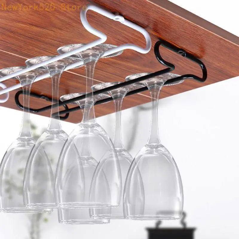Under Cabinet Wine Glass Holder – Stainless Steel Rack
