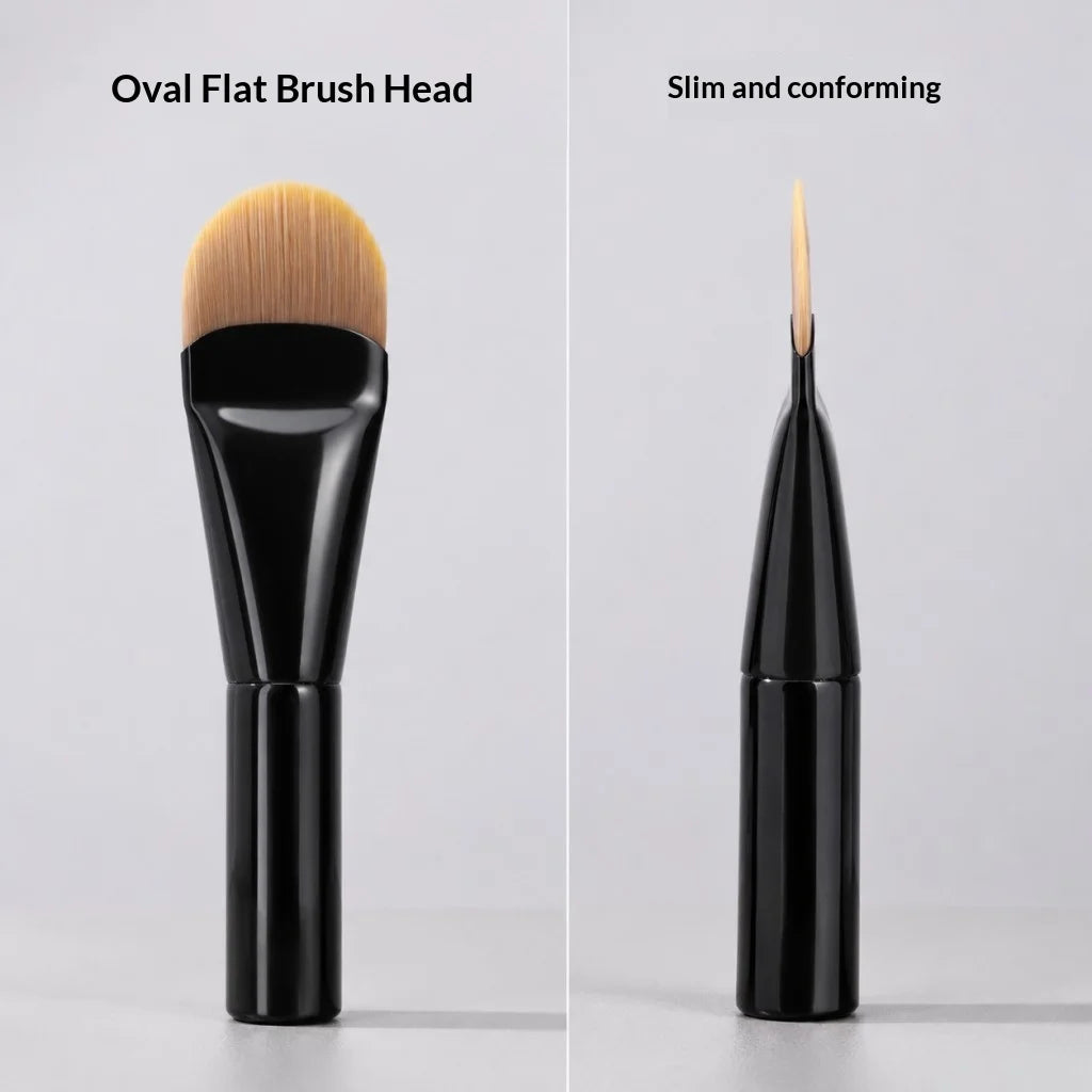 Oval Foundation Brush – Synthetic Bristles, Flawless Coverage