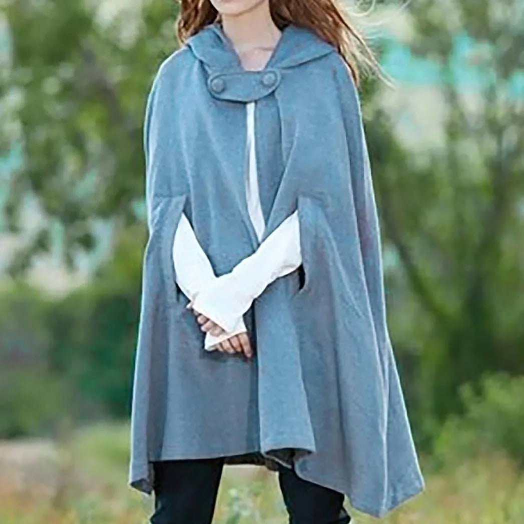 Women's Medieval Hooded Cloak Cape – Gothic Viking Cosplay