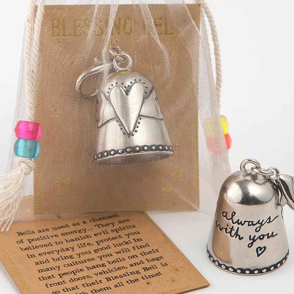 Vintage Angel Blessing Bell Ornament – Bag, Key & Door Decor