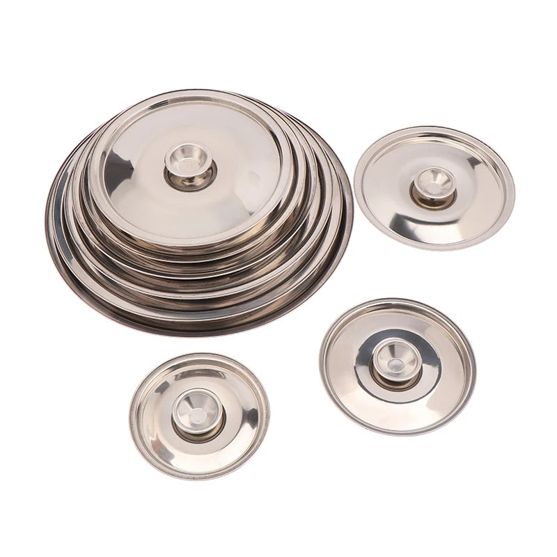 Stainless Steel Round Pot Lid Universal Saucepan Cover 10–24cm