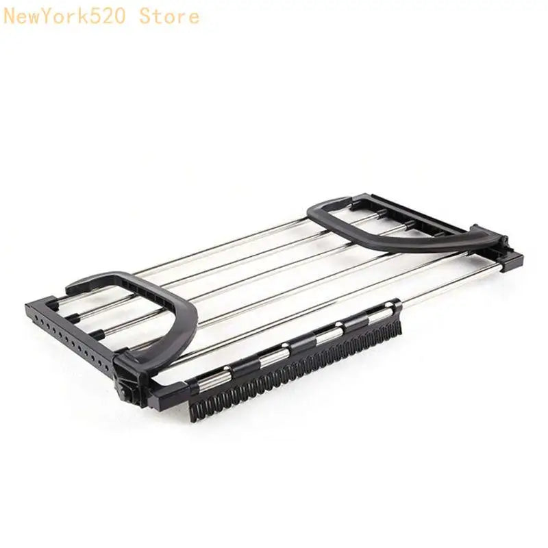 Folding Stainless Steel Drying Rack – Balcony & Laundry Holder