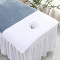Massage Table Face Hole Towel – Soft Coral Velvet 40x80cm