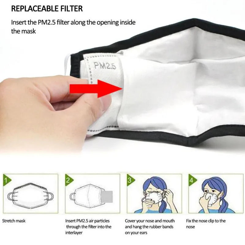 PM2.5 Activated Carbon Mask Filter Replacement Insert Pads