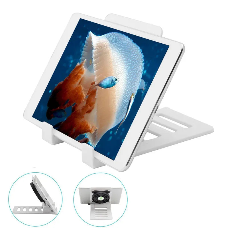 USB Desk Phone Fan Cooling Pad with Foldable Stand Holder