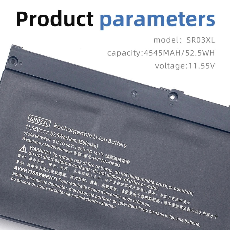 SUOZHAN SR03XL Battery for HP OMEN 15 17 Pavilion Gaming