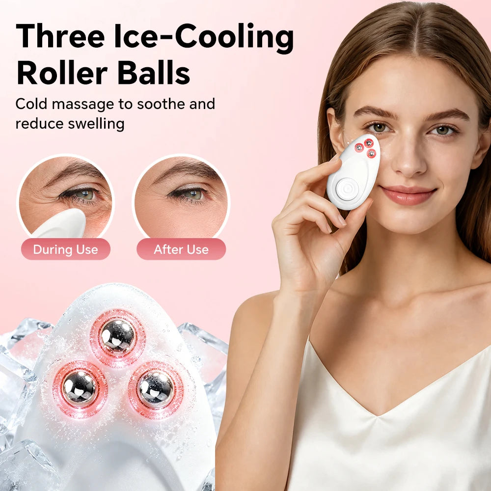 Hailicare Ice Cooling Roller Eye & Face Massager – 3 Balls
