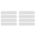 100-Pack Rectangle MDF Sublimation Keychain Blanks – Double-Sided