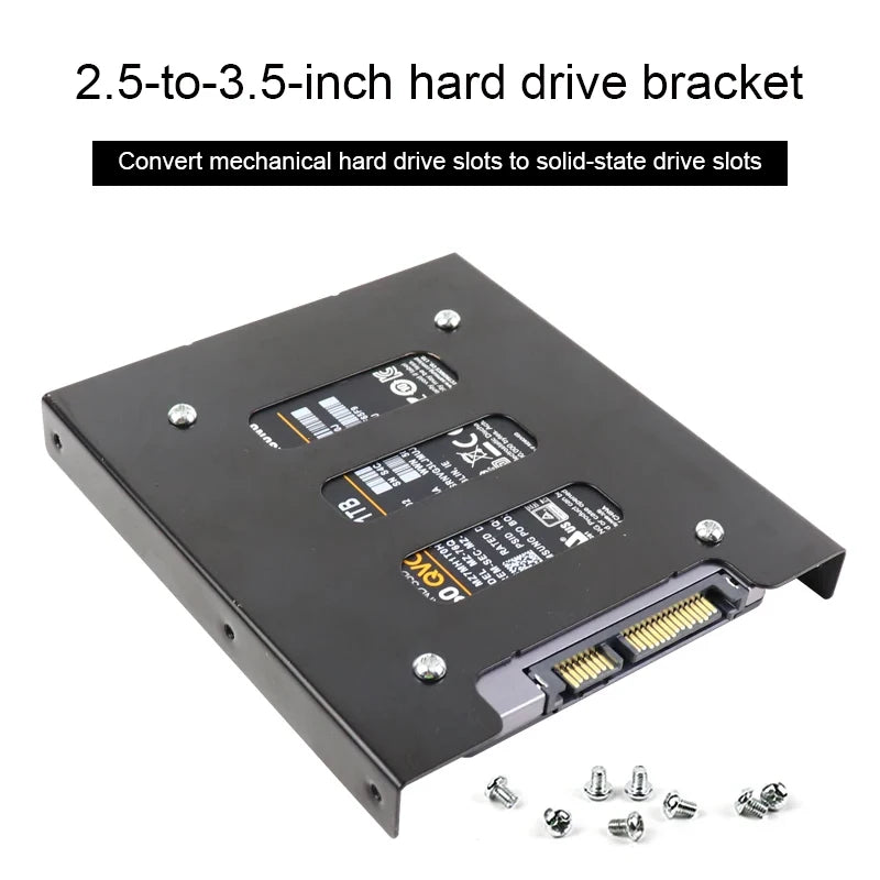 2.5" to 3.5" SSD HDD Metal Mounting Bracket for Desktop PC