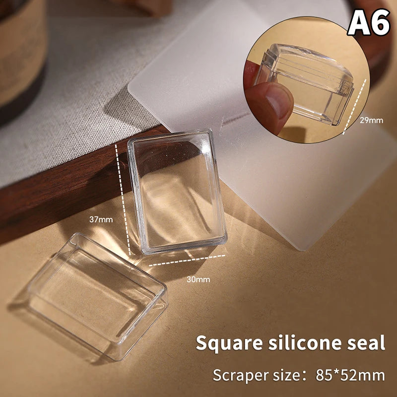Silicone Nail Art Stamper & Scraper – French Manicure Kit
