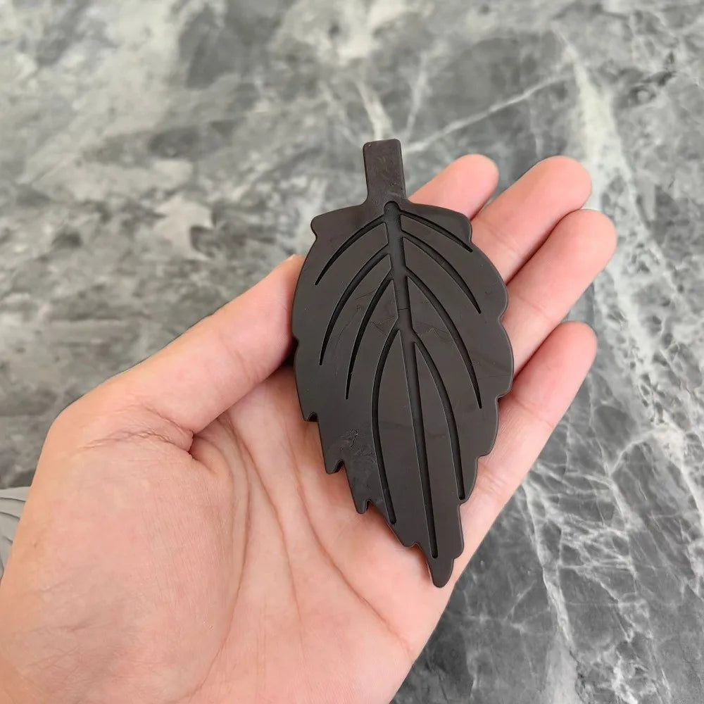 2-Pack Heavy Duty TPR Leaf Shape Door Stoppers – No Tools