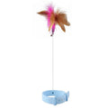 Adjustable Cat Feather Wand Collar with Bell | Interactive Toy