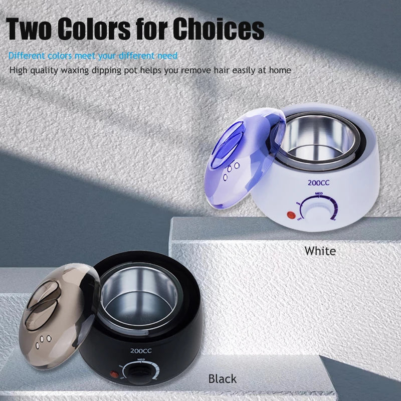 200ml Hard Wax Warmer Machine – Brazilian Hair Removal Kit