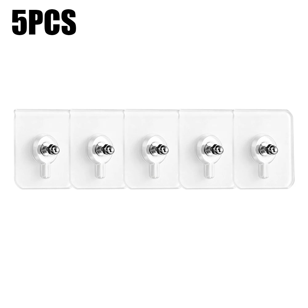 No-Drill Adhesive Wall Hooks – Picture Frame & Kitchen Hanger