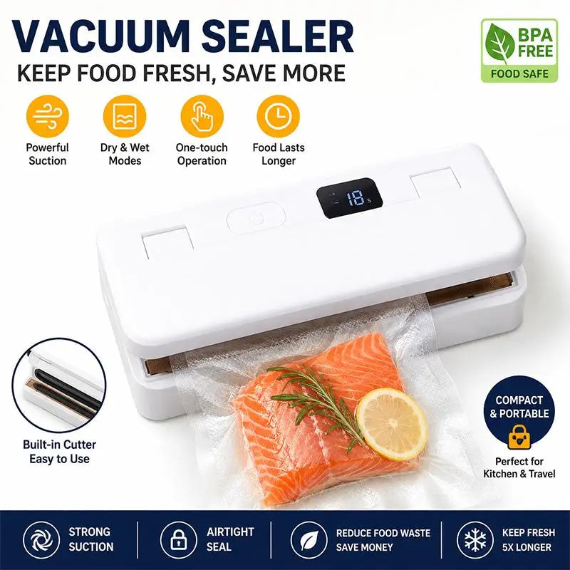 eelhoe Mini Rechargeable Portable Bag Sealer – Food Freshness