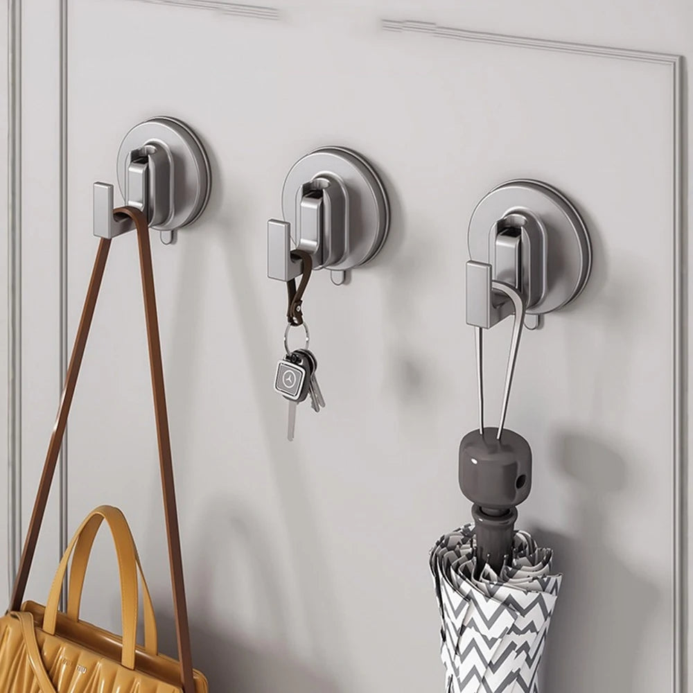 Vacuum Suction Cup Hooks – Punch-Free Wall Hook for Bathroom