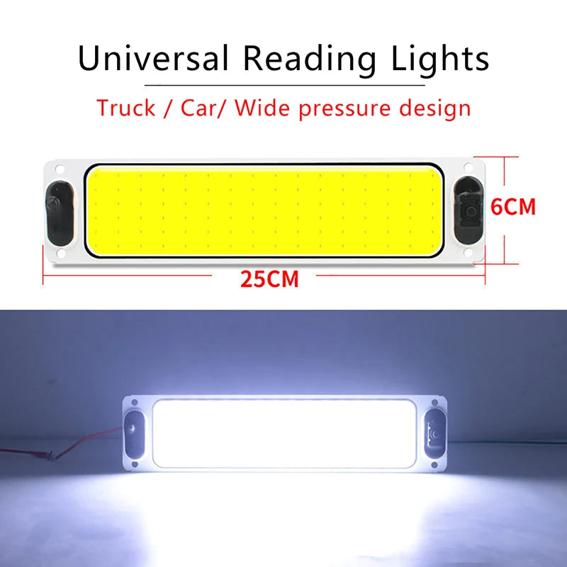 32W COB LED Strip Light 12V 24V Truck Car Reading Lamp IP68