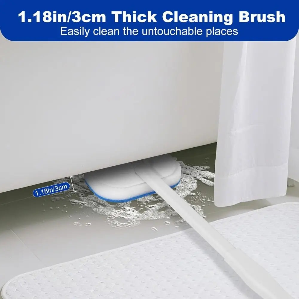 Long Handle Tub & Tile Scrubber Brush – No-Scratch Cleaner