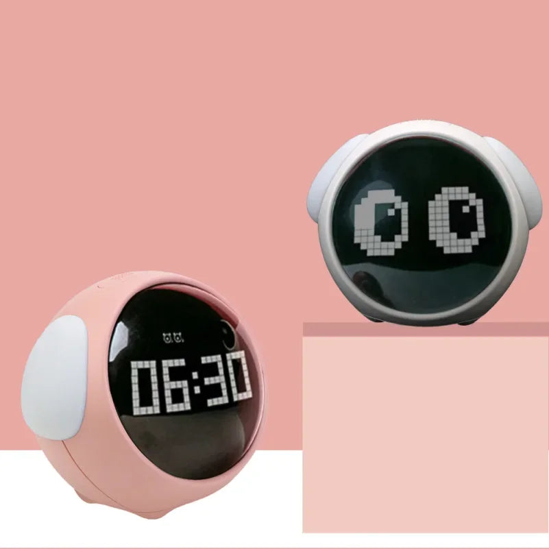 Kids LED Alarm Clock with Night Light & Thermometer