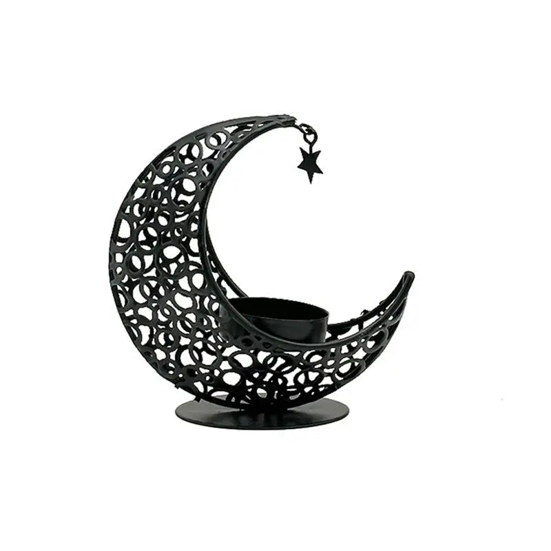 Metal Moon Candle Holder – Ramadan Eid Mubarak Decor