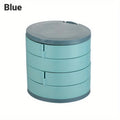 Rotating Multi-Layer Jewelry Organizer Box – Earrings & Rings