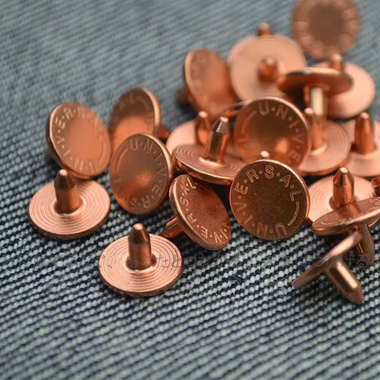 Concealed Pocket Reinforcement Rivets – Brass Red Copper Nails