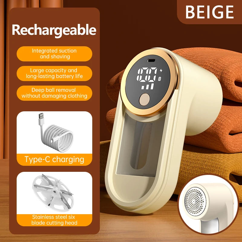 VIBE Electric Lint Remover & Fabric Shaver – LED Display