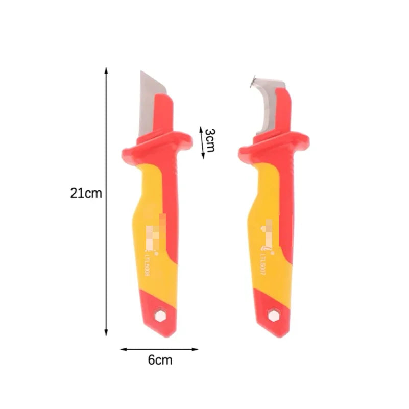 Electrician Knife Insulated Cable Wire Stripping Fixed Blade Tool