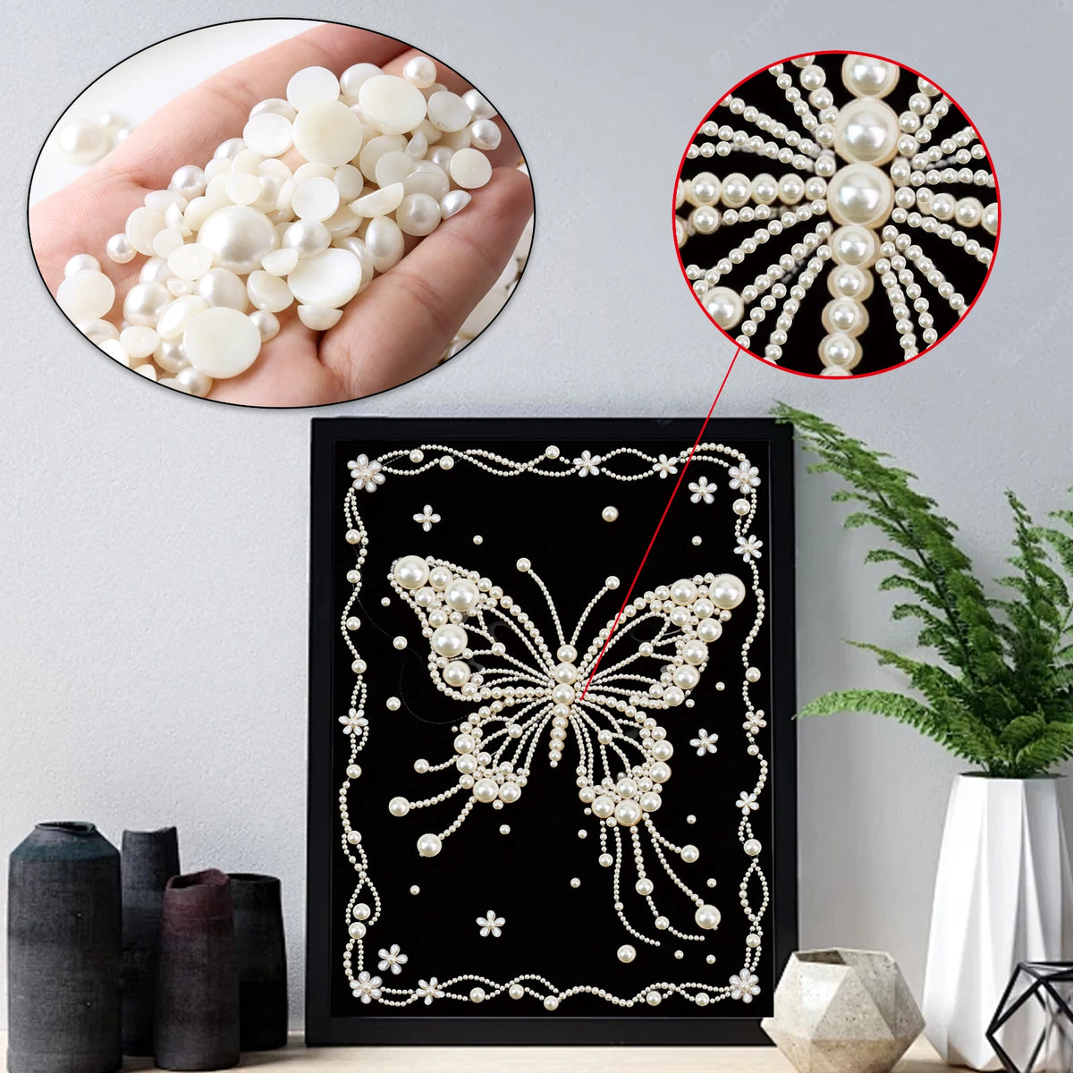 DIY Pearl Painting Kit for Adults – 30x40cm Gem Art